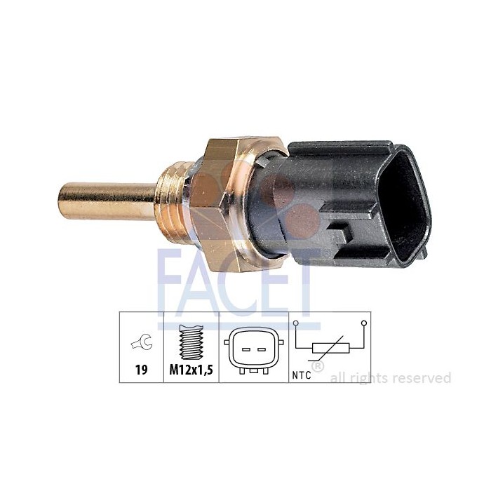 FACET Made in Italy - Sensor, Kraftstofftemperatur 7.3225