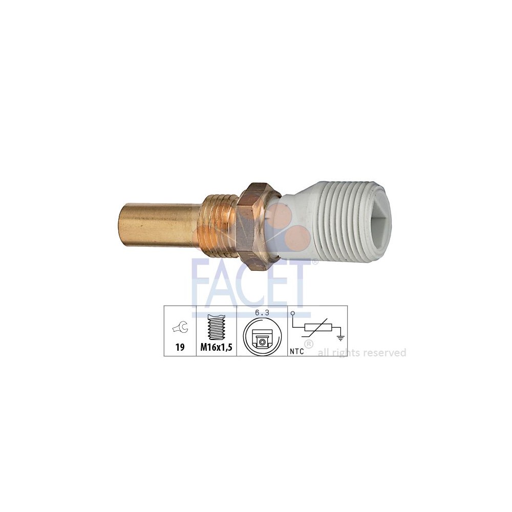 FACET Made in Italy - Sensor, Kühlmitteltemperatur 7.3238