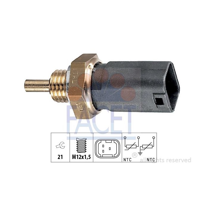 FACET Made in Italy - Sensor, Kühlmitteltemperatur 7.3252