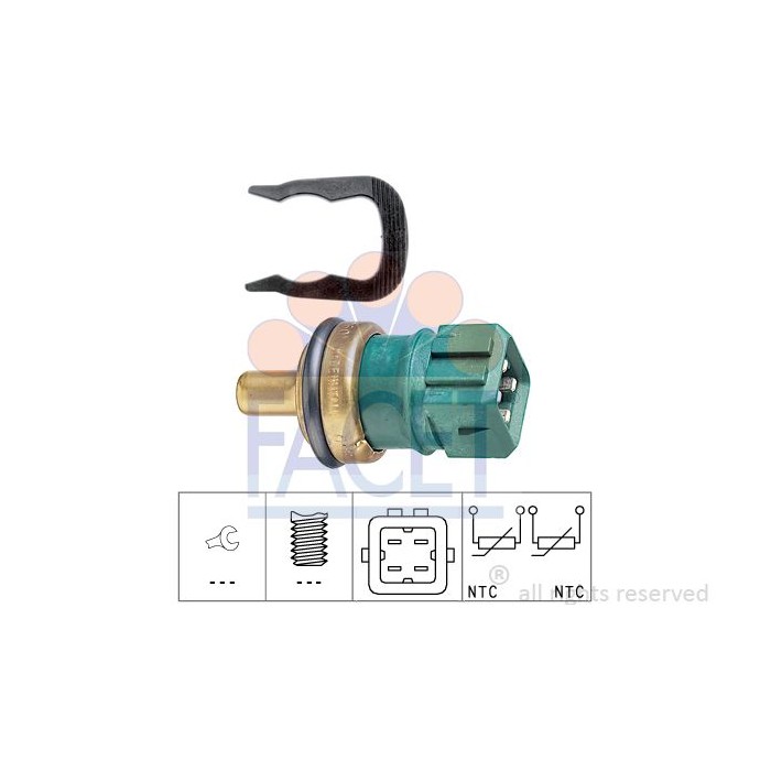 FACET Made in Italy - Sensor, Kühlmitteltemperatur 7.3260