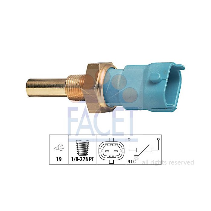 FACET Made in Italy - Sensor, Kühlmitteltemperatur 7.3263