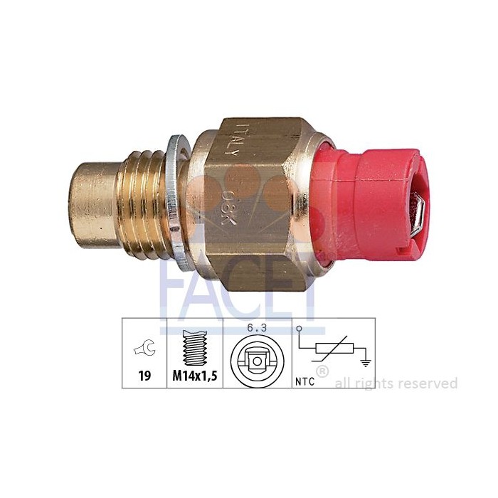 FACET Made in Italy - Sensor, Kühlmitteltemperatur 7.3267