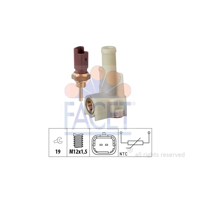 FACET Made in Italy - Sensor, Kühlmitteltemperatur 7.3326K