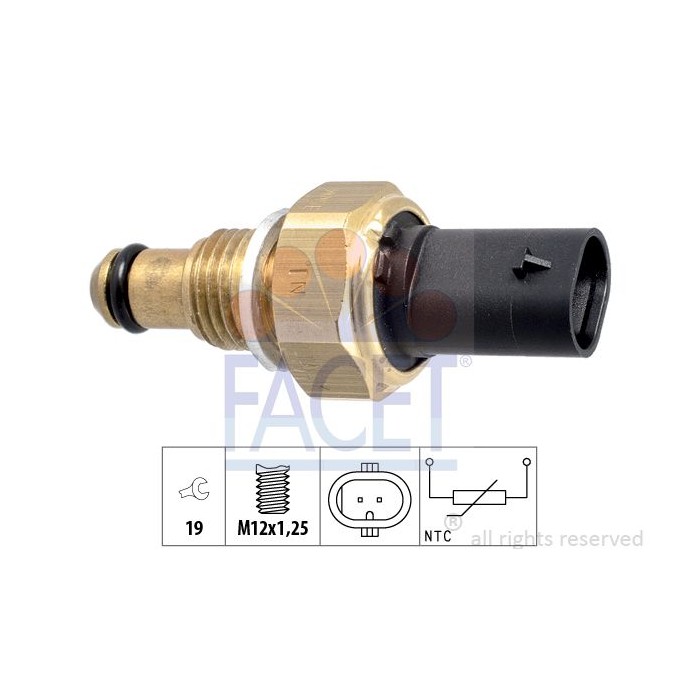 FACET Made in Italy - Sensor, Kraftstofftemperatur 7.3338