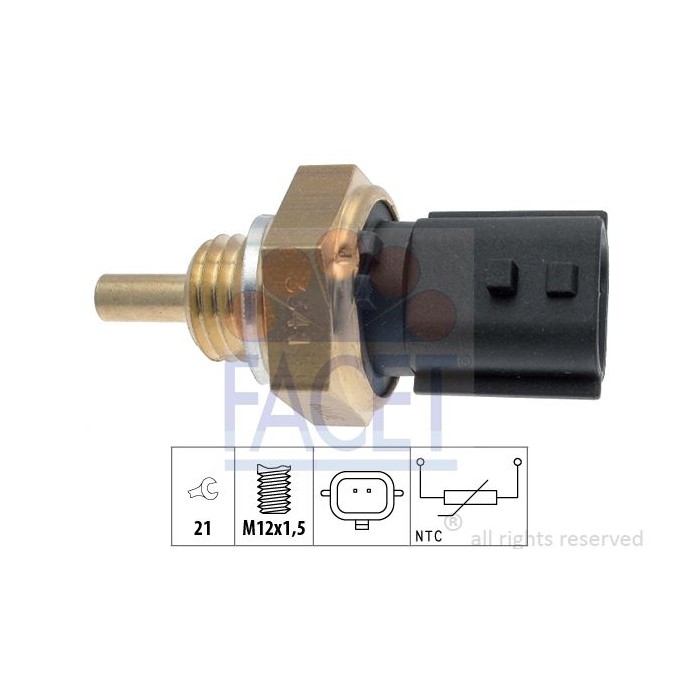 FACET Made in Italy - Sensor, Kühlmitteltemperatur 7.3341