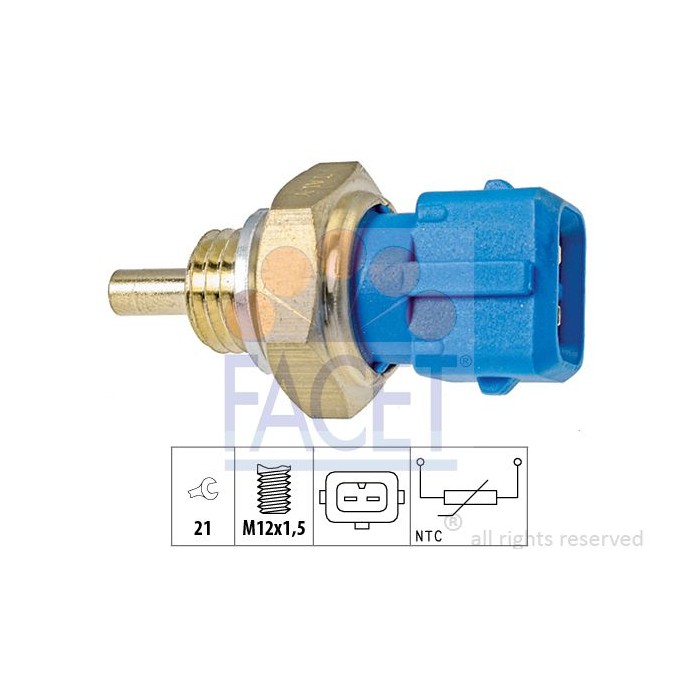 FACET Made in Italy - Sensor, Kühlmitteltemperatur 7.3342