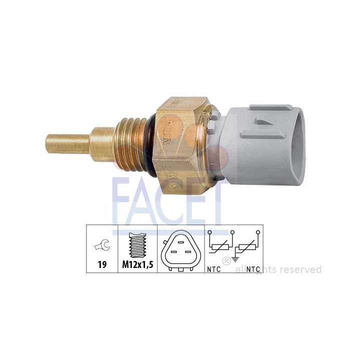 FACET Made in Italy - Sensor, Kühlmitteltemperatur 7.3368