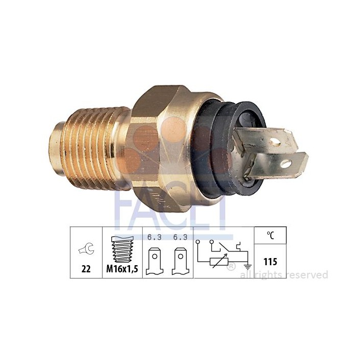FACET Made in Italy - Sensor, Kühlmitteltemperatur 7.3500