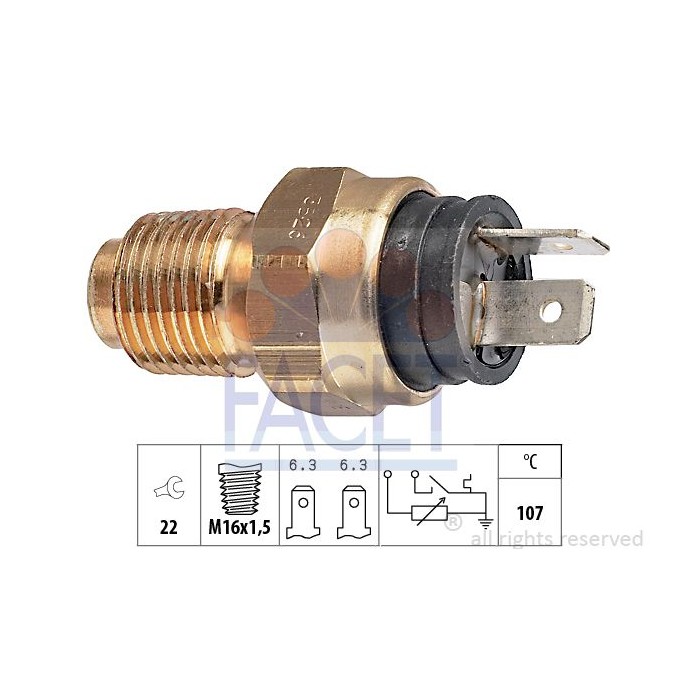 FACET Made in Italy - Sensor, Kühlmitteltemperatur 7.3526