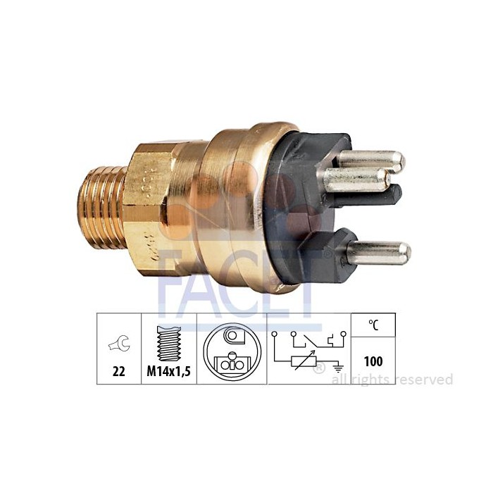 FACET Made in Italy - Sensor, Kühlmitteltemperatur 7.3529