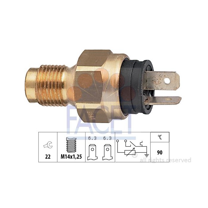 FACET Made in Italy - Sensor, Kühlmitteltemperatur 7.3541