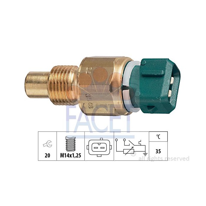 FACET Made in Italy - Sensor, Kühlmitteltemperatur 7.3548