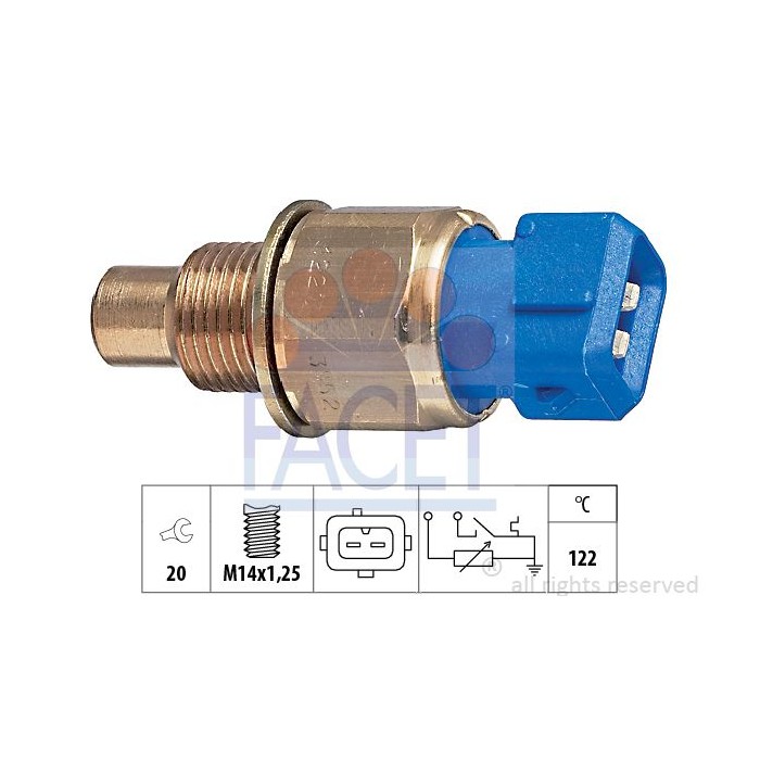 FACET Made in Italy - Sensor, Kühlmitteltemperatur 7.3552