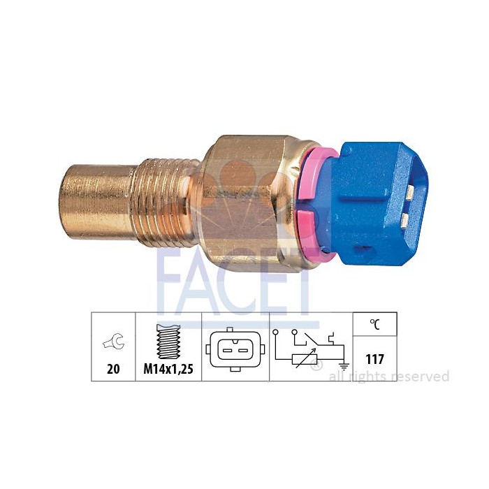 FACET Made in Italy - Sensor, Kühlmitteltemperatur 7.3553