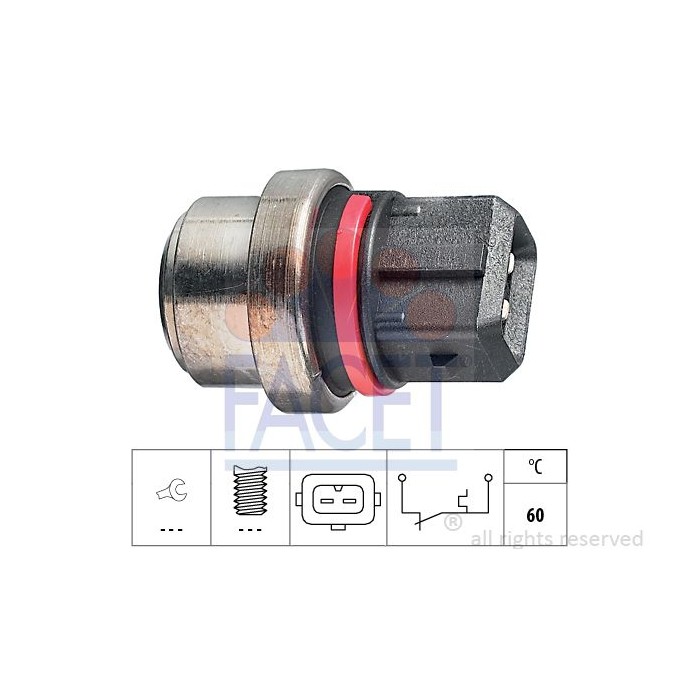 FACET Made in Italy - Temperaturschalter, Kühlmittelwarnlampe 7.4075