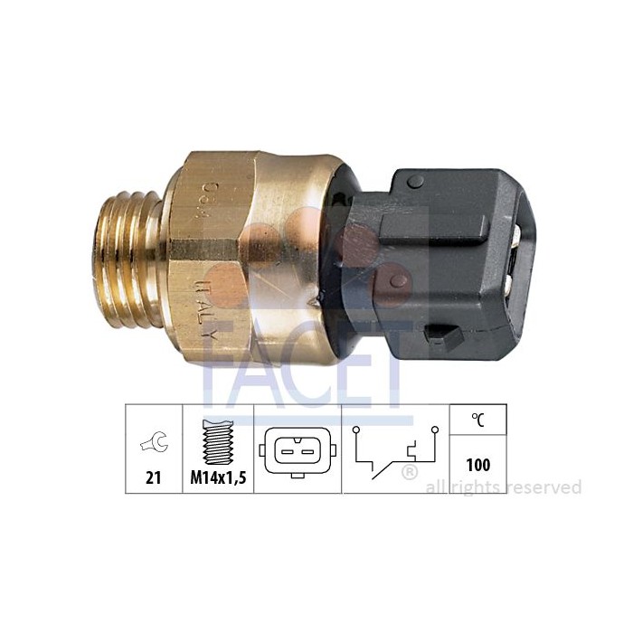 FACET Made in Italy - Temperaturschalter, Kühlmittelwarnlampe 7.4081