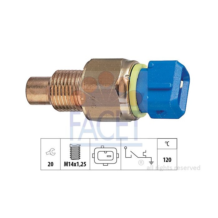 FACET Made in Italy - Temperaturschalter, Kühlmittelwarnlampe 7.4131