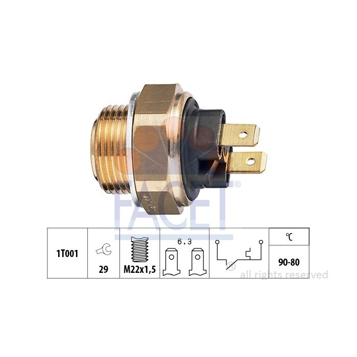 FACET Made in Italy - Temperaturschalter, Kühlerlüfter 7.5002