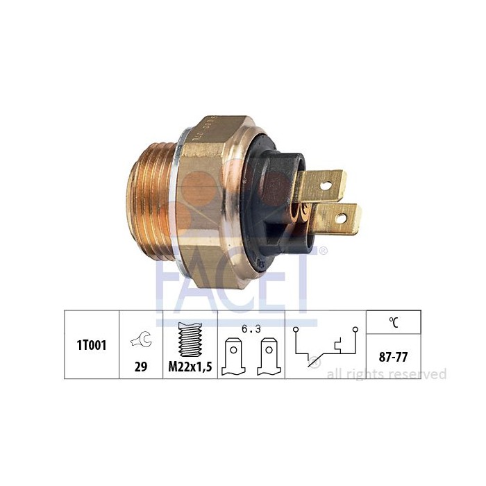 FACET Made in Italy - Temperaturschalter, Kühlerlüfter 7.5007