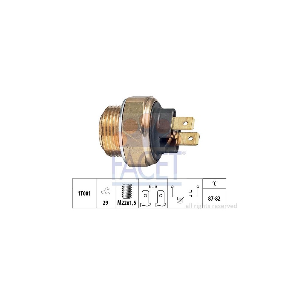 FACET Made in Italy - Temperaturschalter, Kühlerlüfter 7.5017