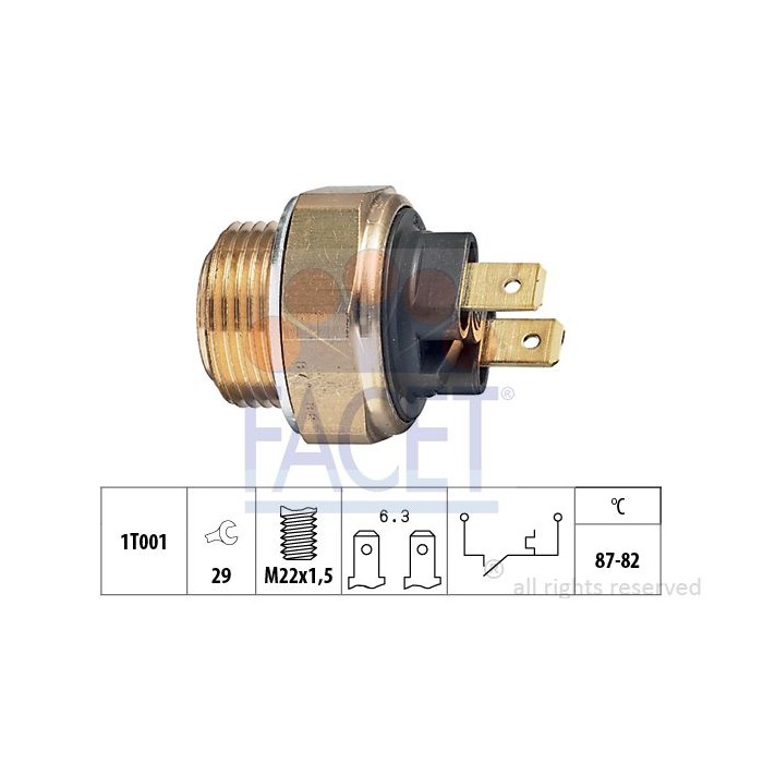 FACET Made in Italy - Temperaturschalter, Kühlerlüfter 7.5017
