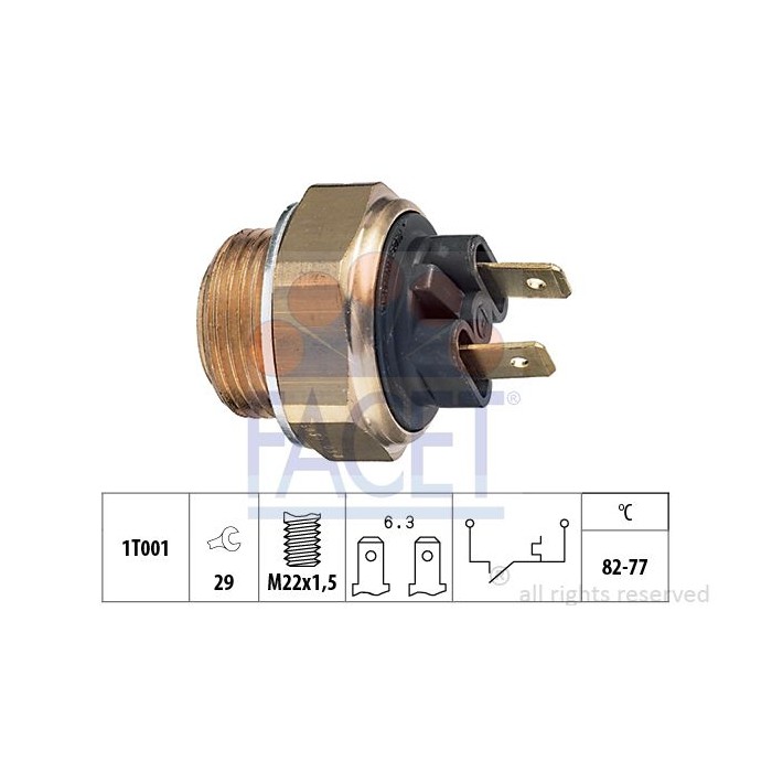 FACET Made in Italy - Temperaturschalter, Kühlerlüfter 7.5030