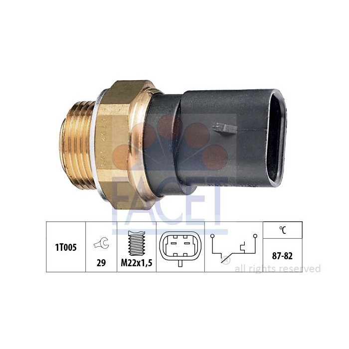 FACET Made in Italy - Temperaturschalter, Kühlerlüfter 7.5102