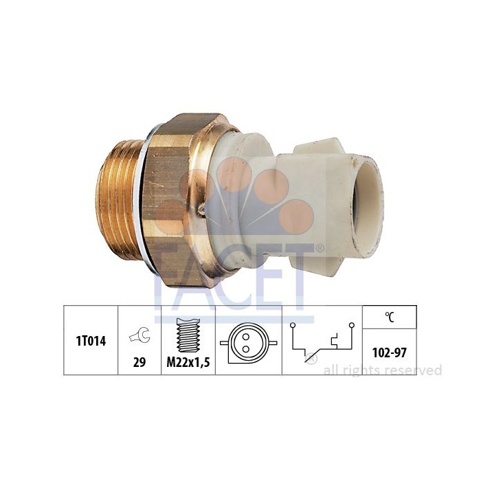 FACET Made in Italy - Temperaturschalter, Kühlerlüfter 7.5137