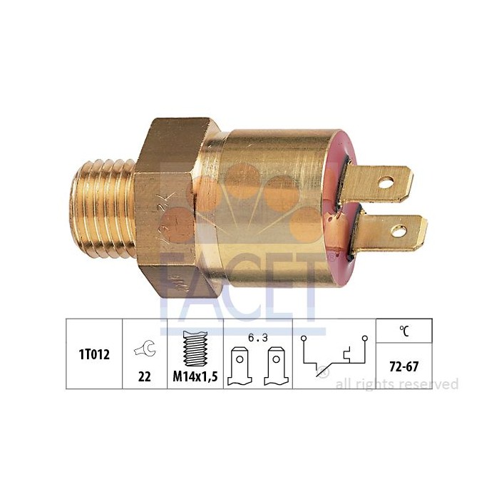FACET Made in Italy - Temperaturschalter, Kühlerlüfter 7.5142