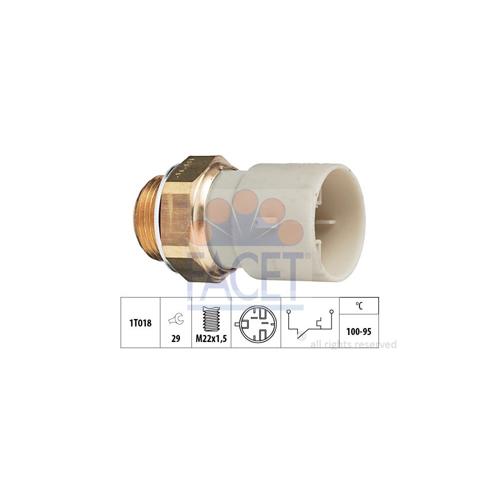 FACET Made in Italy - Temperaturschalter, Kühlerlüfter 7.5147