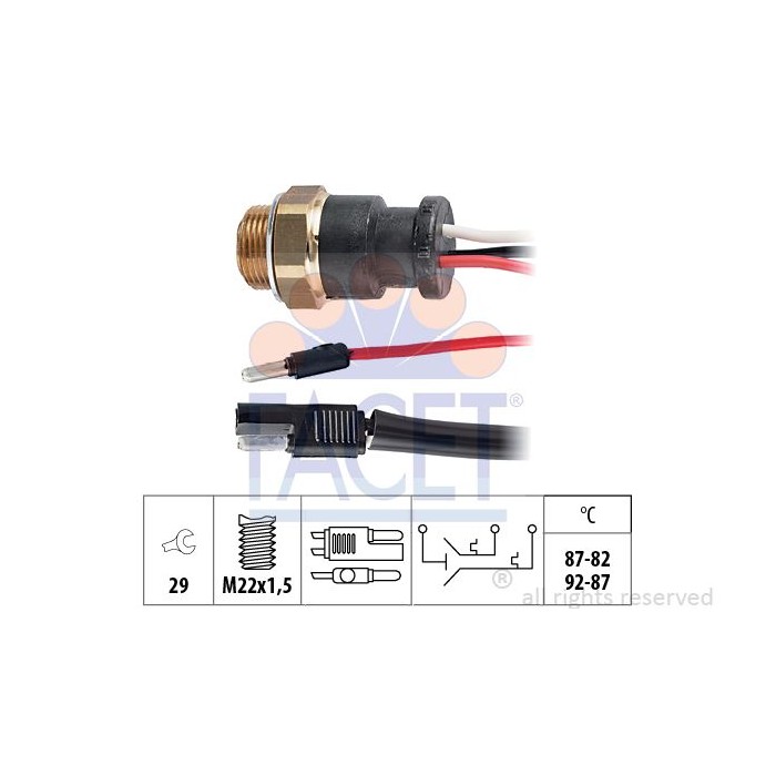 FACET Made in Italy - Temperaturschalter, Kühlerlüfter 7.5601