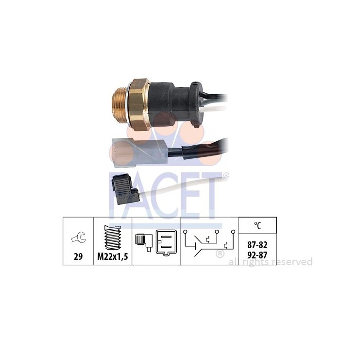 FACET Made in Italy - Temperaturschalter, Kühlerlüfter 7.5602