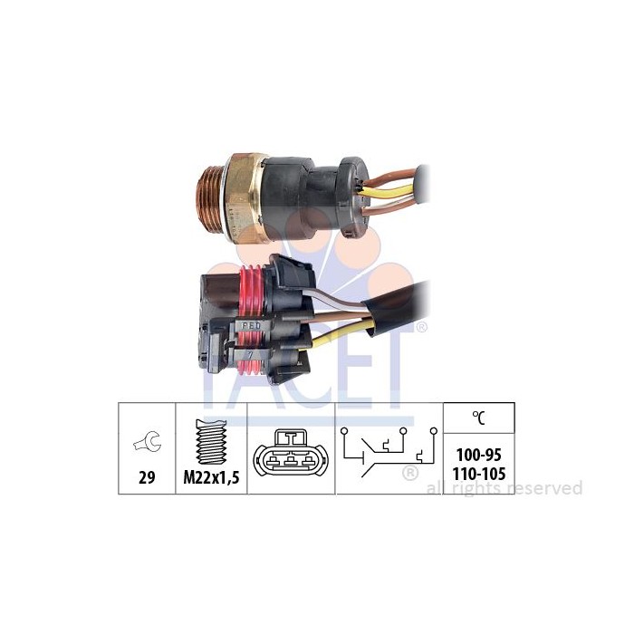 FACET Made in Italy - Temperaturschalter, Kühlerlüfter 7.5615