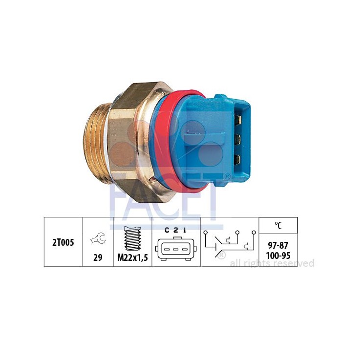 FACET Made in Italy - Temperaturschalter, Kühlerlüfter 7.5631