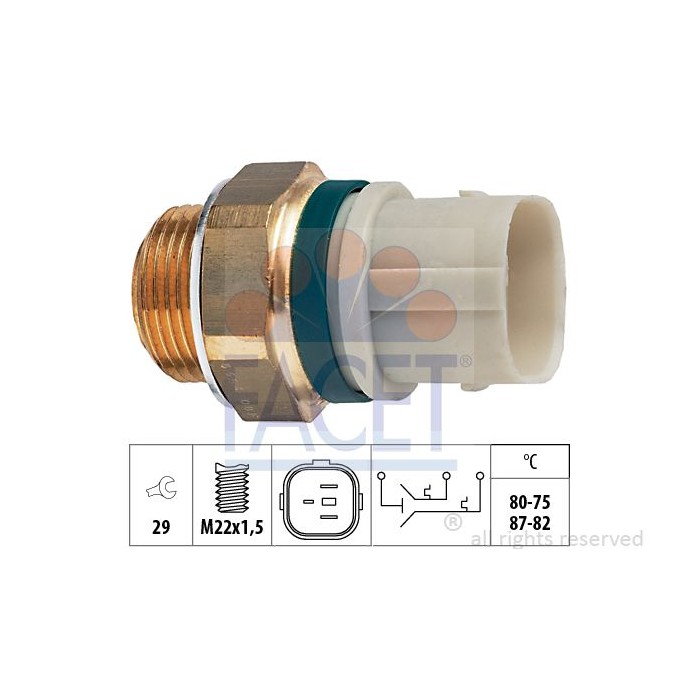 FACET Made in Italy - Temperaturschalter, Kühlerlüfter 7.5654