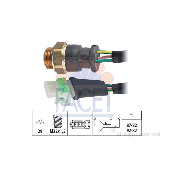 FACET Made in Italy - Temperaturschalter, Kühlerlüfter 7.5661
