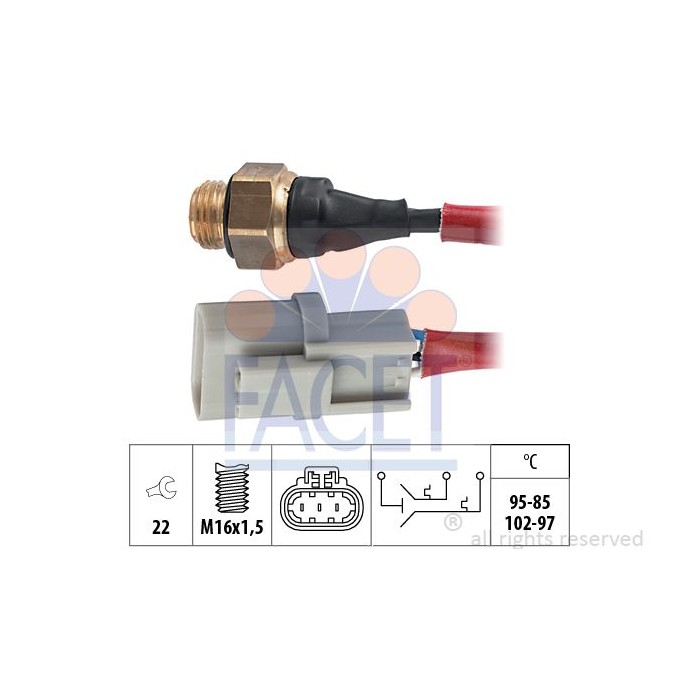 FACET Made in Italy - Temperaturschalter, Kühlerlüfter 7.5665
