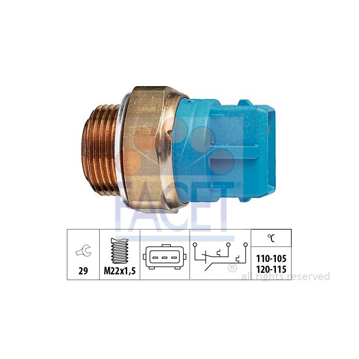 FACET Made in Italy - Temperaturschalter, Kühlerlüfter 7.5680