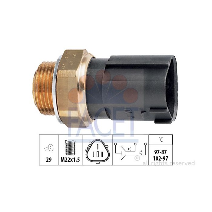 FACET Made in Italy - Temperaturschalter, Kühlerlüfter 7.5690