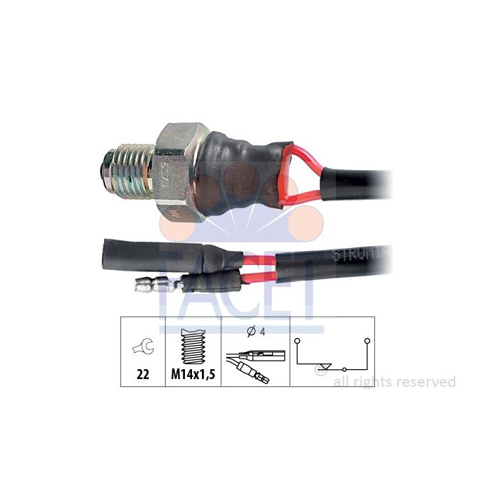 FACET Made in Italy - Schalter, Rückfahrleuchte 7.6078