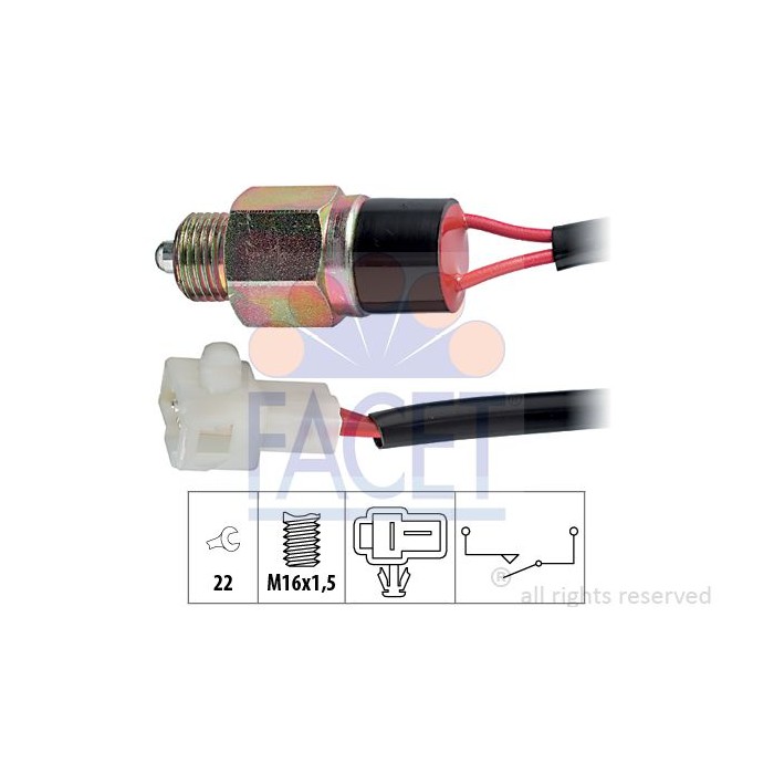 FACET Made in Italy - Schalter, Rückfahrleuchte 7.6220
