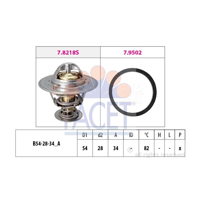 FACET Made in Italy - Thermostat, Kühlmittel 7.8218