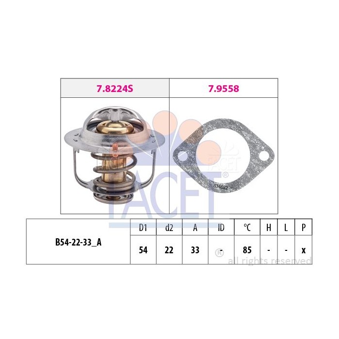 FACET Made in Italy - Thermostat, Kühlmittel 7.8224