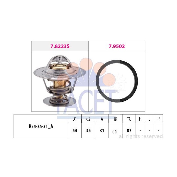 FACET Made in Italy - Thermostat, Kühlmittel 7.8278