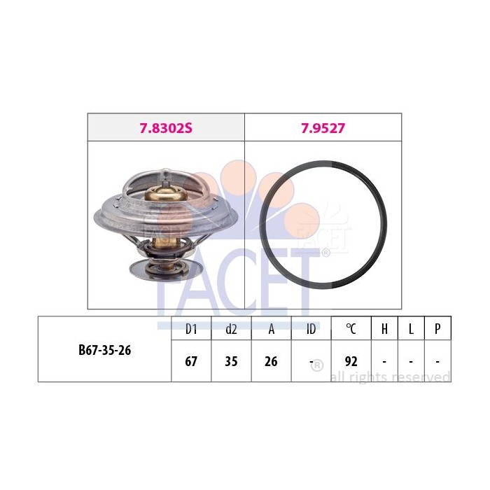 FACET Made in Italy - Thermostat, Kühlmittel 7.8302