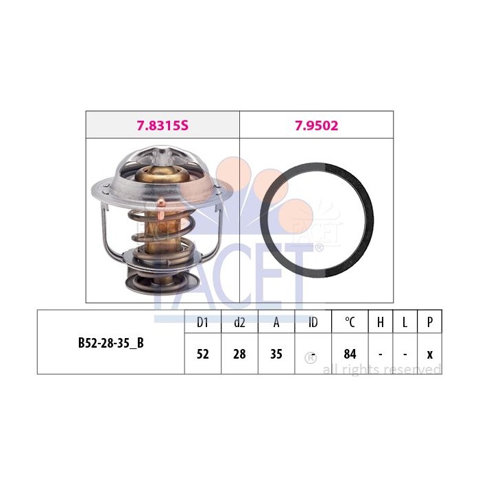 FACET Made in Italy - Thermostat, Kühlmittel 7.8315