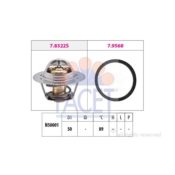 FACET Made in Italy - Thermostat, Kühlmittel 7.8322