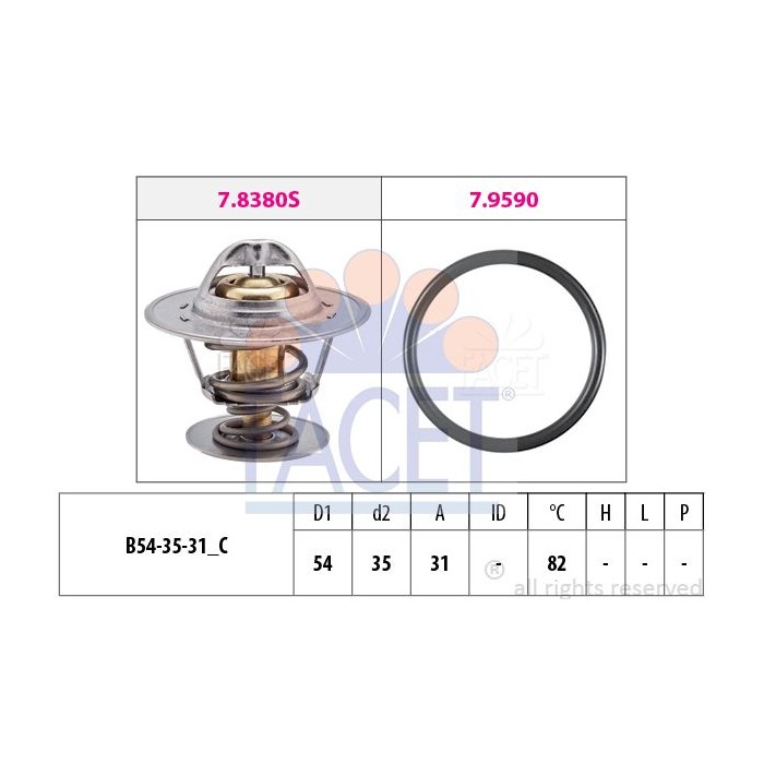 FACET Made in Italy - Thermostat, Kühlmittel 7.8380