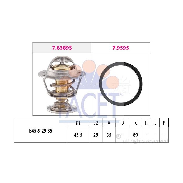 FACET Made in Italy - Thermostat, Kühlmittel 7.8389