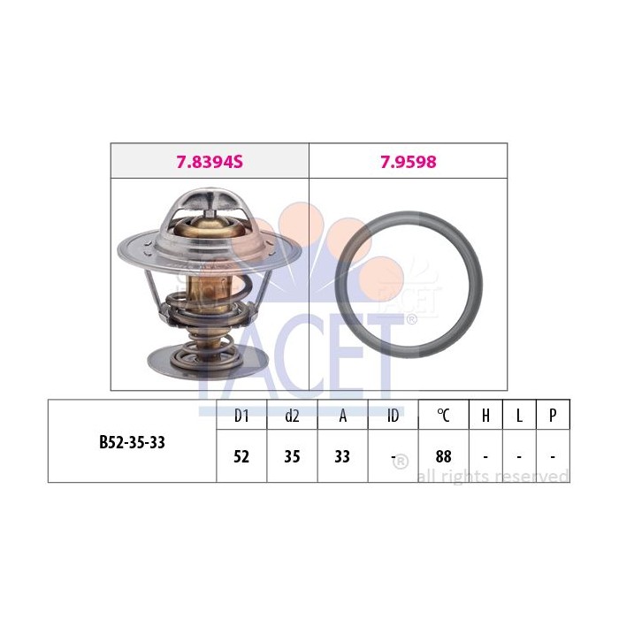FACET Made in Italy - Thermostat, Kühlmittel 7.8394